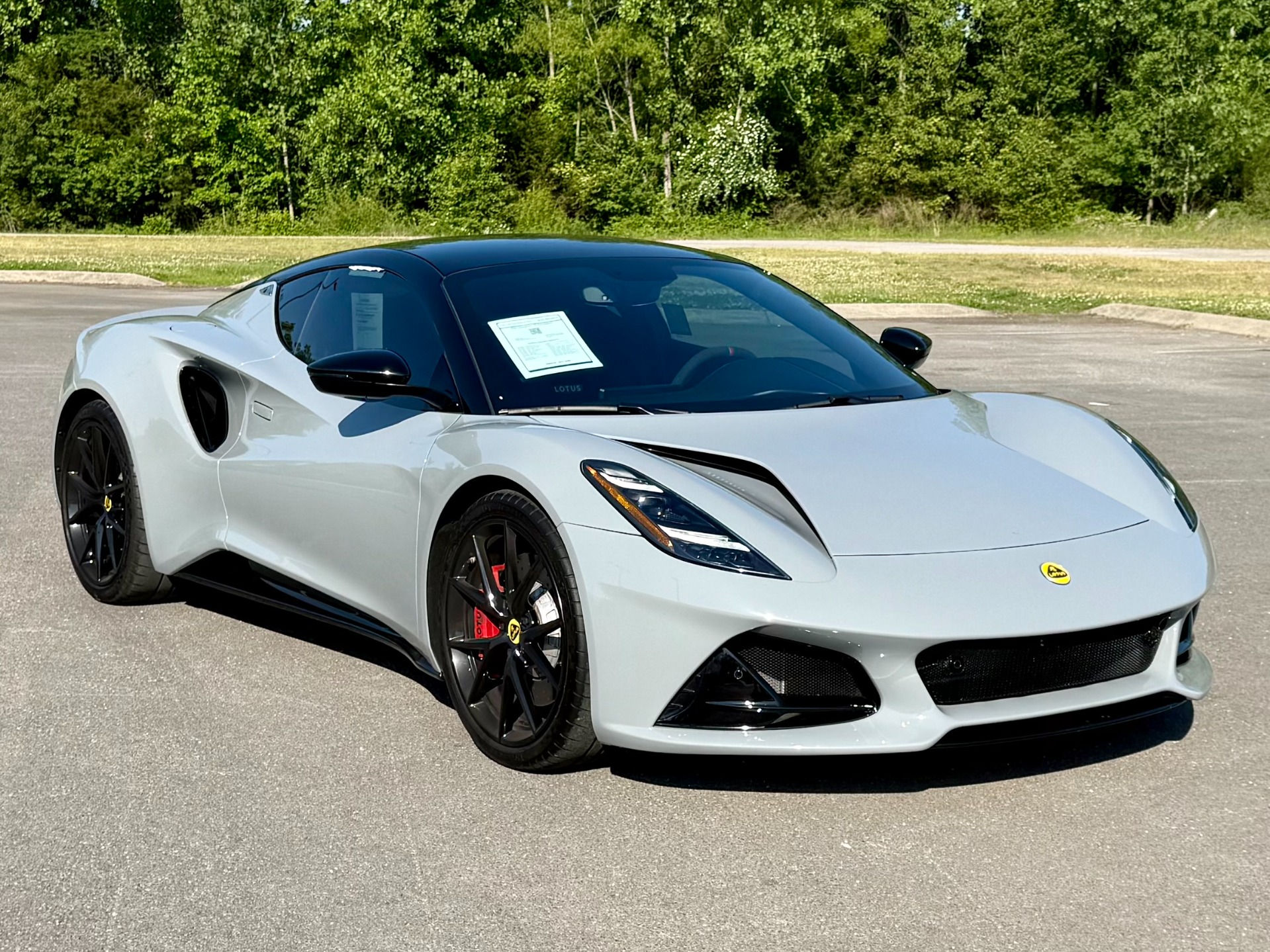 Gray (Zinc Grey) 2024 Lotus Emira V6 First Edition RWD Coupe Rear-Wheel Drive 6-Speed Automatic