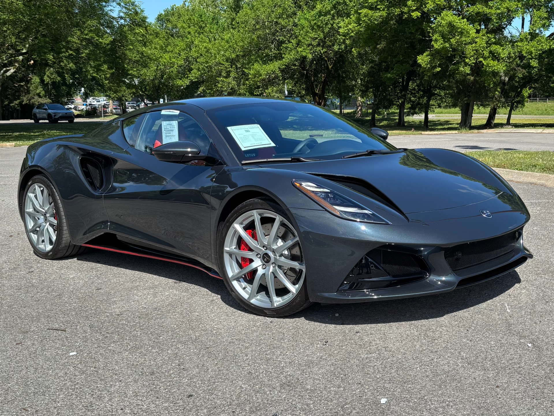 Gray (Shadow Grey) 2025 Lotus Emira Coupe Rear-Wheel Drive 6-Speed Manual