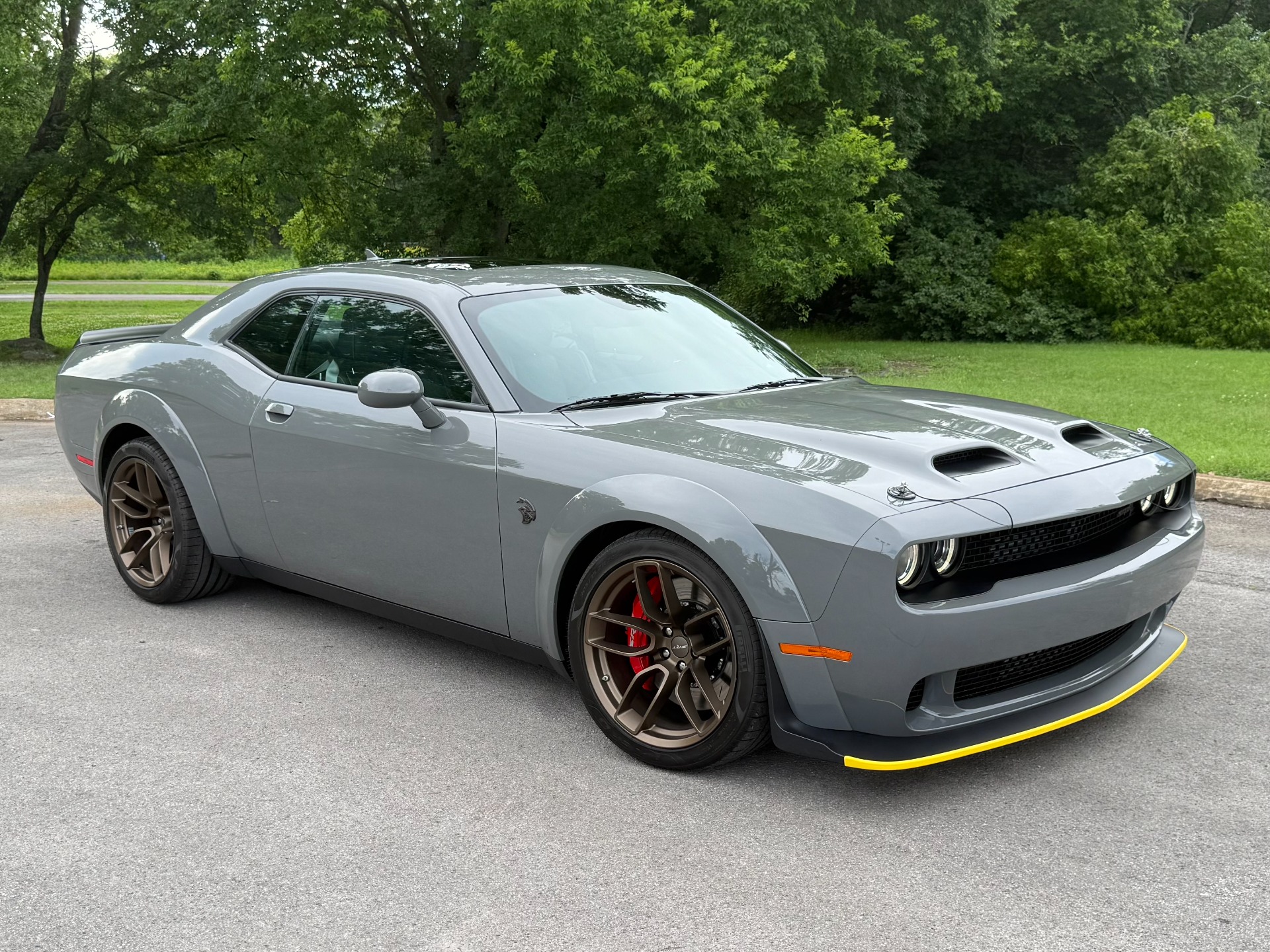 Gray (Destroyer Grey Clear Coat) 2023 Dodge Challenger SRT Hellcat Redeye Widebody Jailbreak RWD Coupe Rear-Wheel Drive 8-Speed Automatic