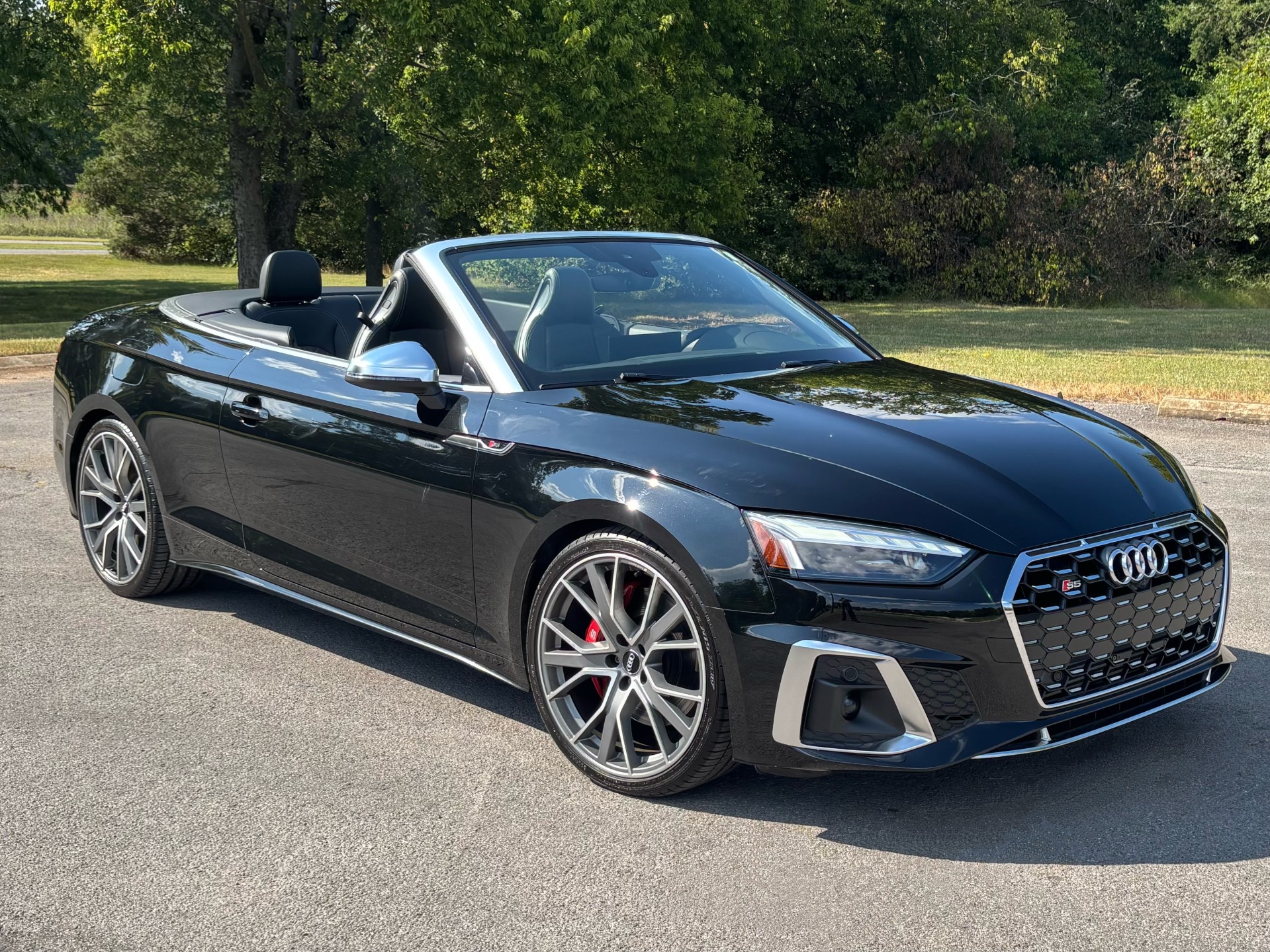Mythos Black Metallic 2021 Audi S5 Convertible All-Wheel Drive 8-Speed Automatic