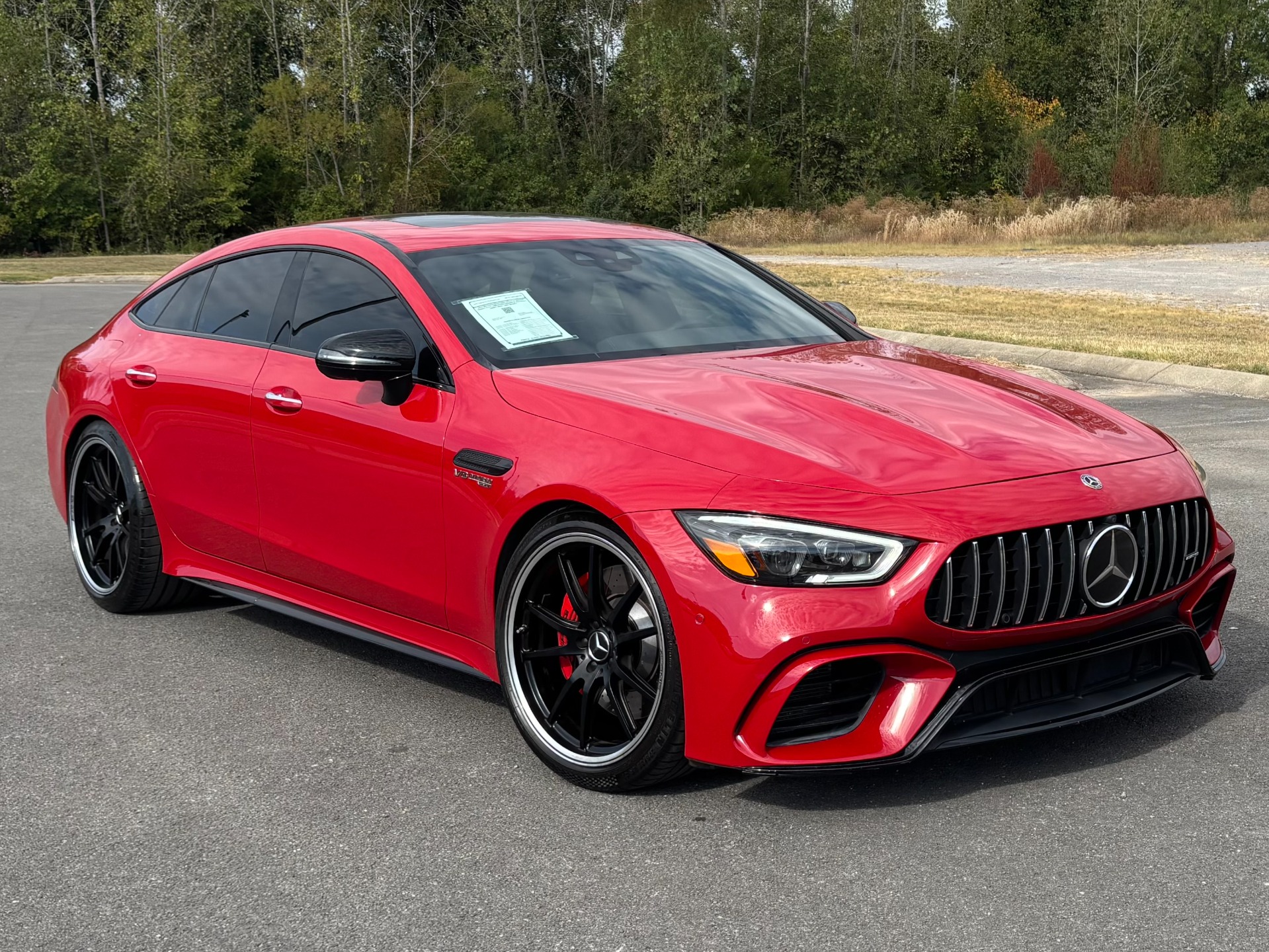 Jupiter Red 2019 Mercedes-Benz AMG GT Coupe All-Wheel Drive 9-Speed Automatic
