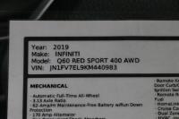 Used 2019 Infiniti Q60 RED SPORT 400 AWD W/NAV RED SPORT 400 AWD for sale Sold at Auto Collection in Murfreesboro TN 37129 90