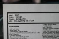 Used 2017 Infiniti QX60 AWD W/NAV BASE AWD for sale Sold at Auto Collection in Murfreesboro TN 37129 90