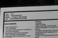 Used 2017 Mercedes-Benz C300 COUPE W/PREMIUM 1 PKG W/NAV for sale Sold at Auto Collection in Murfreesboro TN 37129 83