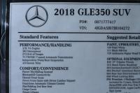Used 2018 Mercedes-Benz GLE 350 PREMIUM for sale Sold at Auto Collection in Murfreesboro TN 37130 98