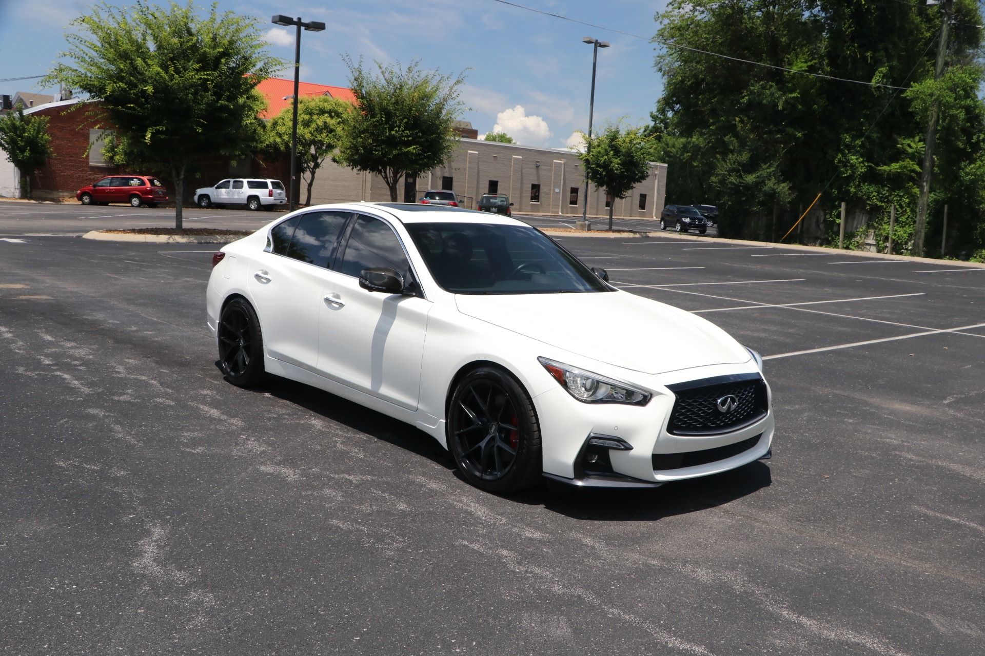 Used 2018 infiniti Q50 RED SPORT 400 AWD W/NAV for sale Sold at Auto Collection in Murfreesboro TN 37129 1