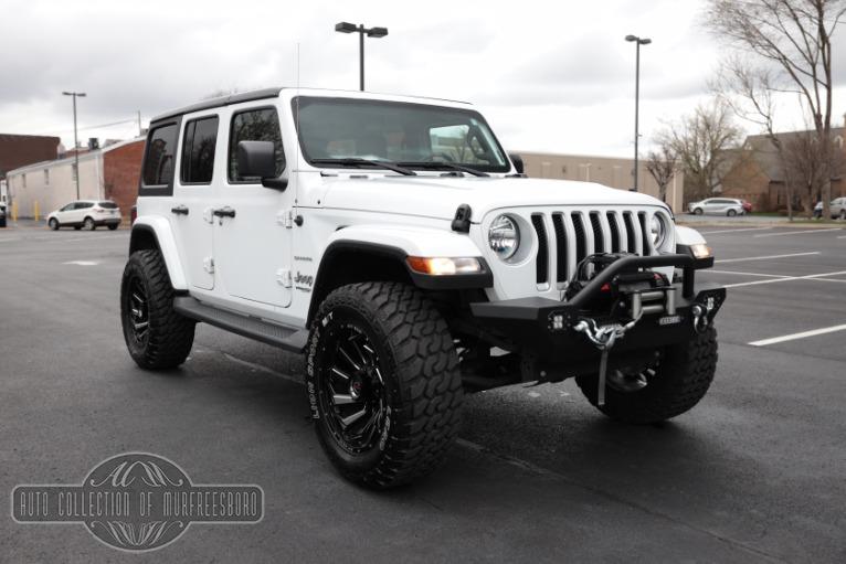 Used Used 2021 Jeep Wrangler Unlimited SAHARA 4X4 BLACK 3 PIECE TOP for sale $49,950 at Auto Collection in Murfreesboro TN